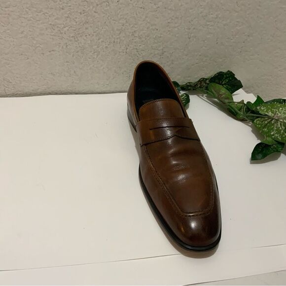 14Th & Union Mens Brown Leather Loafer Shoes Size 10.5M main image 9